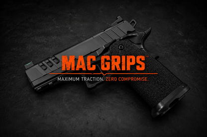 Military Armament Corp - Grips shown on a compatible pistol.
