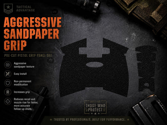 Palmetto State Armory - Grit Lock Grips adhesive grip panels and texture information.