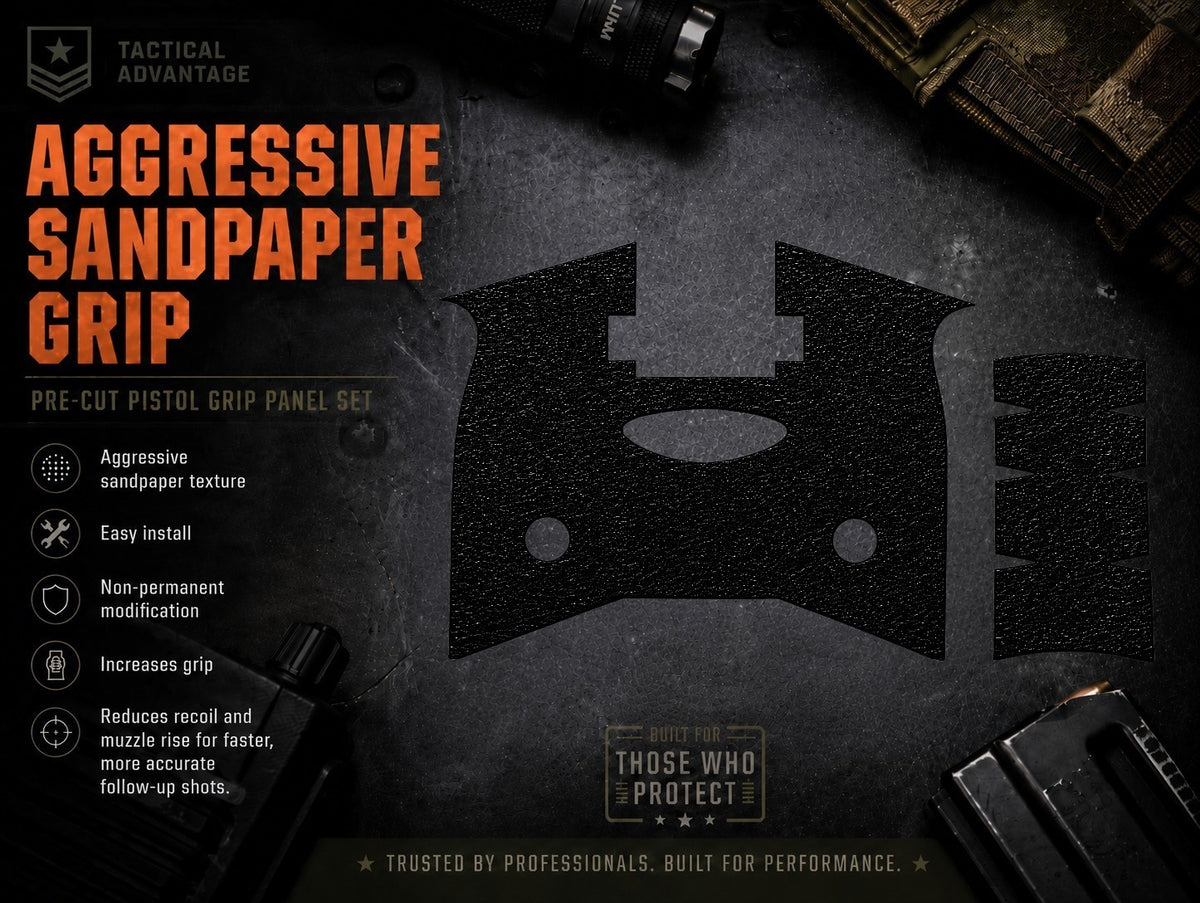 ZEV - Grit Lock Grips adhesive grip panels and texture information.