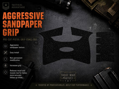 Springfield - Grit Lock Grips adhesive grip panels and texture information.