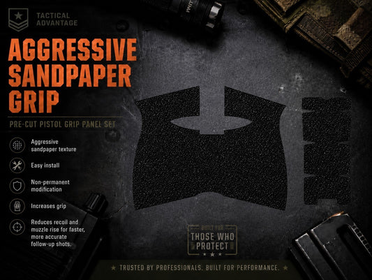 Smith & Wesson - Grit Lock Grips adhesive grip panels and texture information.