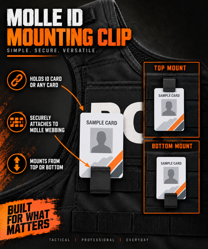 MOLLE ID Mounting Clip