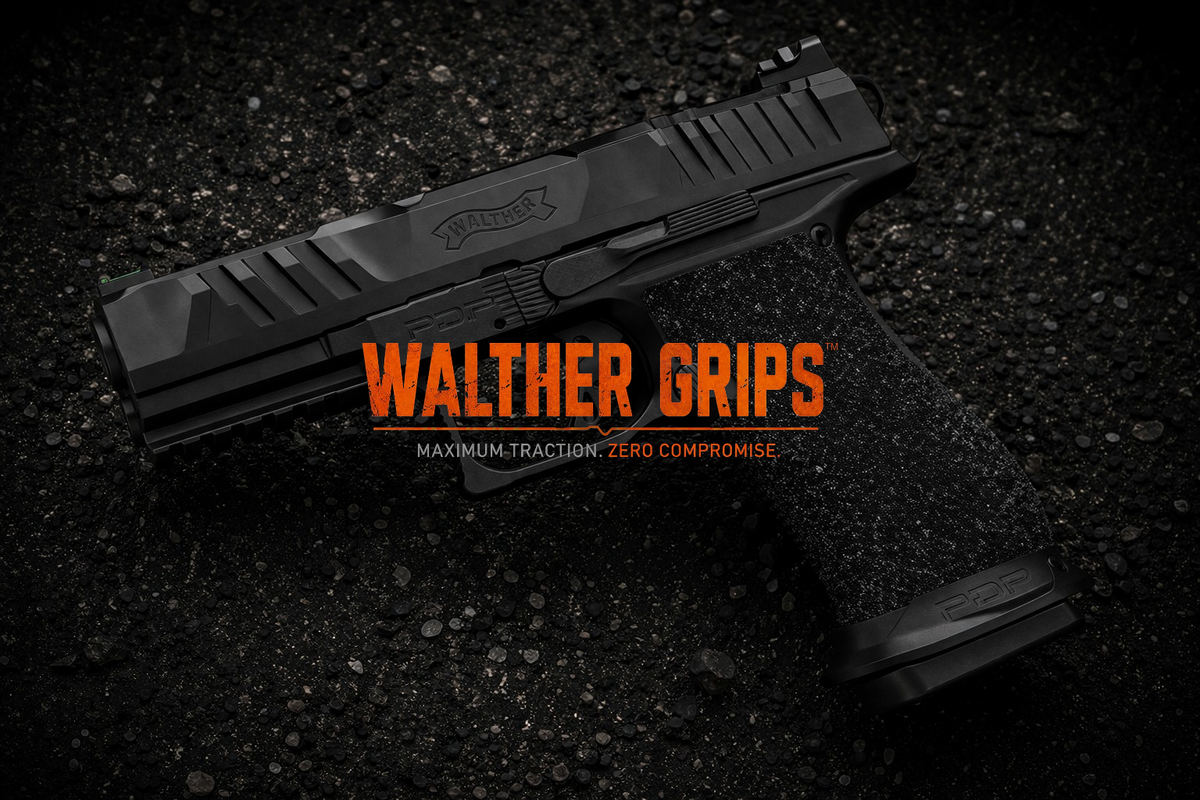 Walther - Grit Lock Grips shown on a compatible pistol.