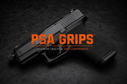 Palmetto State Armory - Grit Lock Grips shown on a compatible pistol.