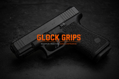 Glock - Grit Lock Grips shown on a compatible pistol.