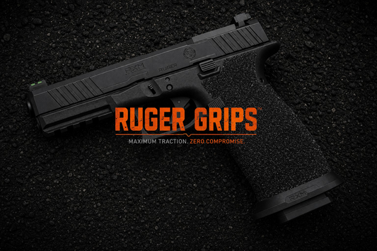 Ruger - Grit Lock Grips shown on a compatible pistol.