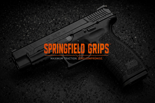 Springfield - Grit Lock Grips shown on a compatible pistol.