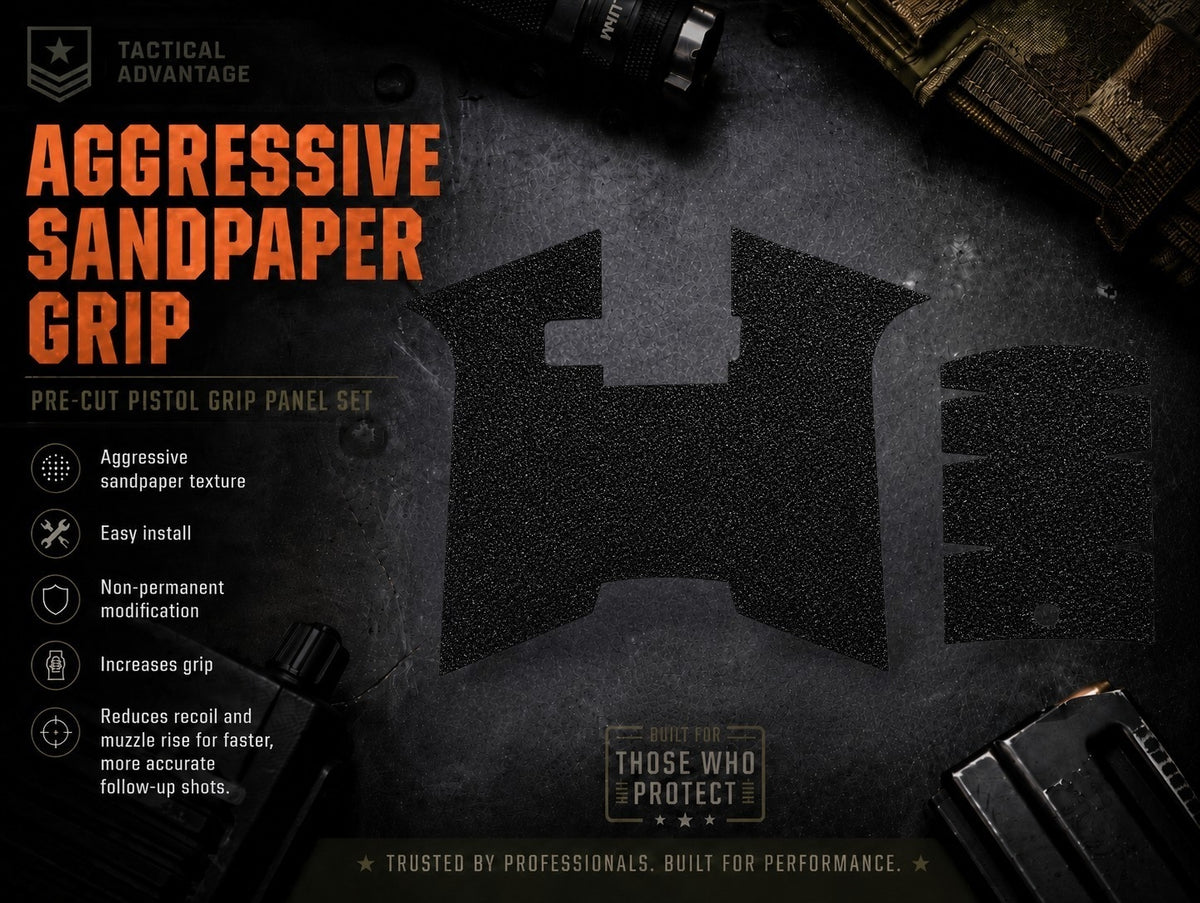 SCT - Grit Lock Grip adhesive grip panels and texture information.