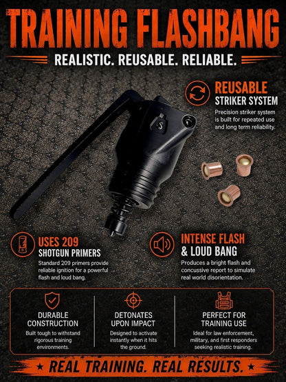 Training flashbang comparison graphic showing available training device models.